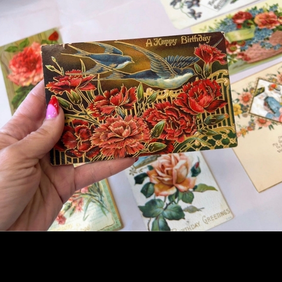 Antique Birthday Postcards - Picture 3 of 6